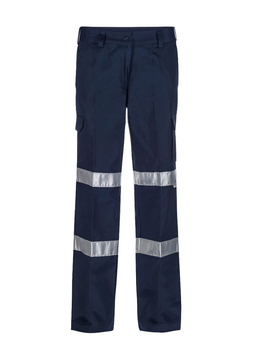 LADIES REFLECTIVE MID WEIGHT CARGO COTTON DRILL TROUSER