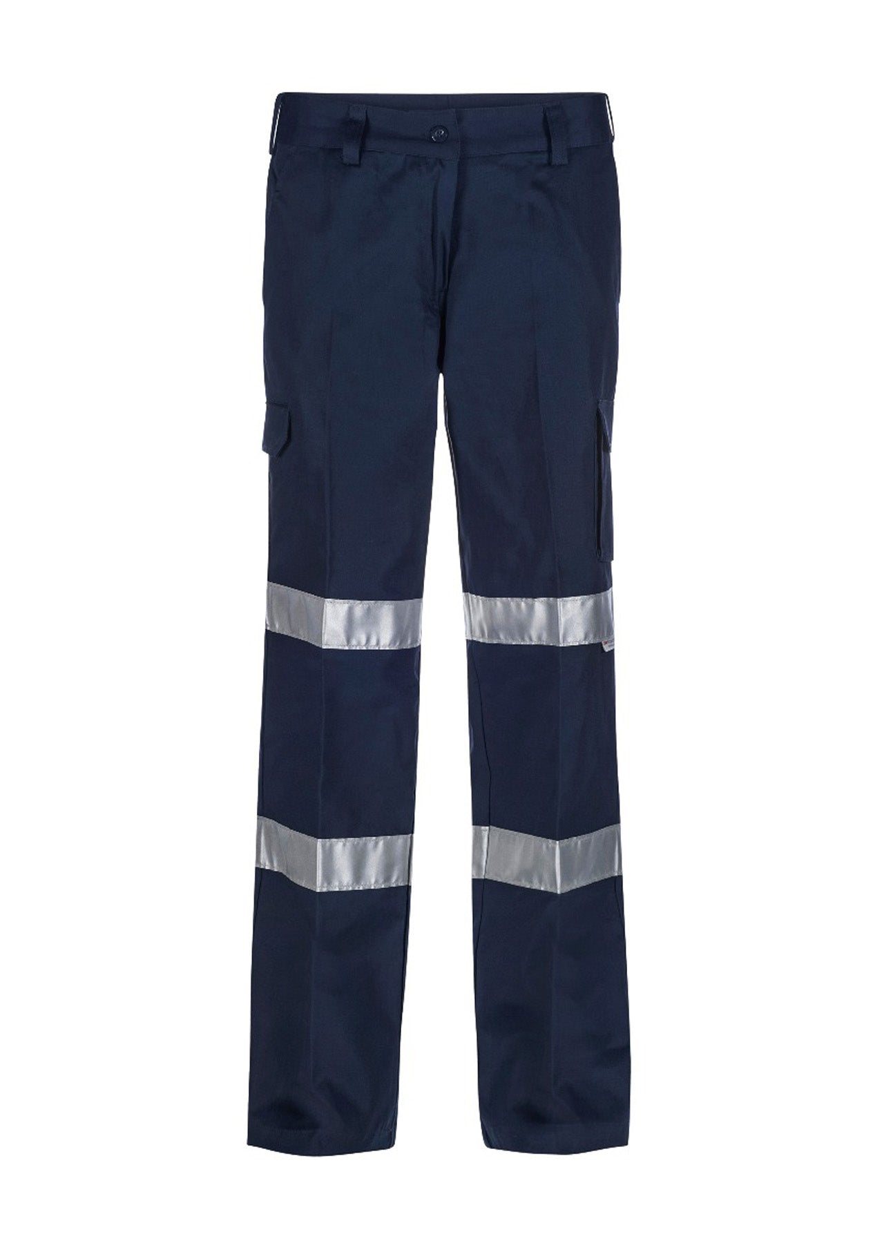 LADIES REFLECTIVE MID WEIGHT CARGO COTTON DRILL TROUSER