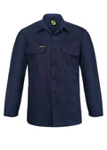 LIGHTWEIGHT LONG SLEEVE VENTED COTTON DRILL SHIRT