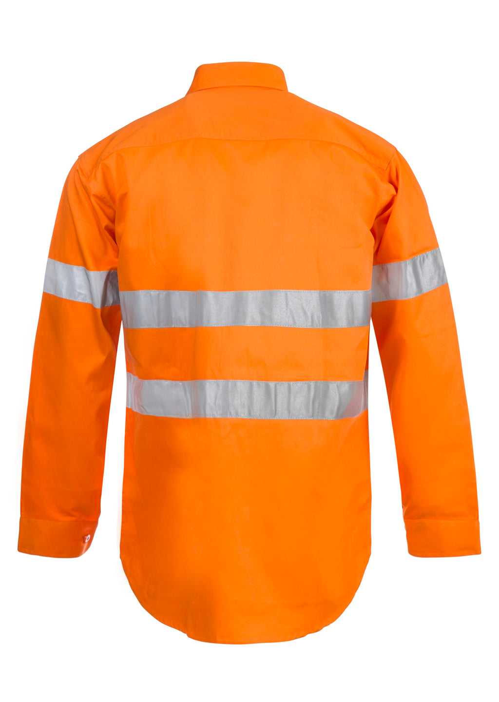 HI VIS LONG SLEEVE REFLECTIVE COTTON DRILL SHIRT