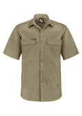 LIGHTWEIGHT SHORT SLEEVE VENTED COTTON DRILL SHIRT