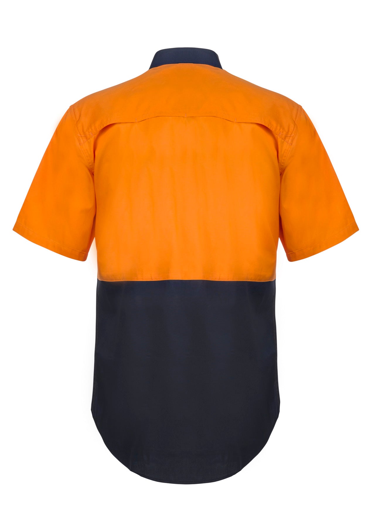 LIGHTWEIGHT HI VIS SHORT SLEEVE VENTED COTTON DRILL SHIRT
