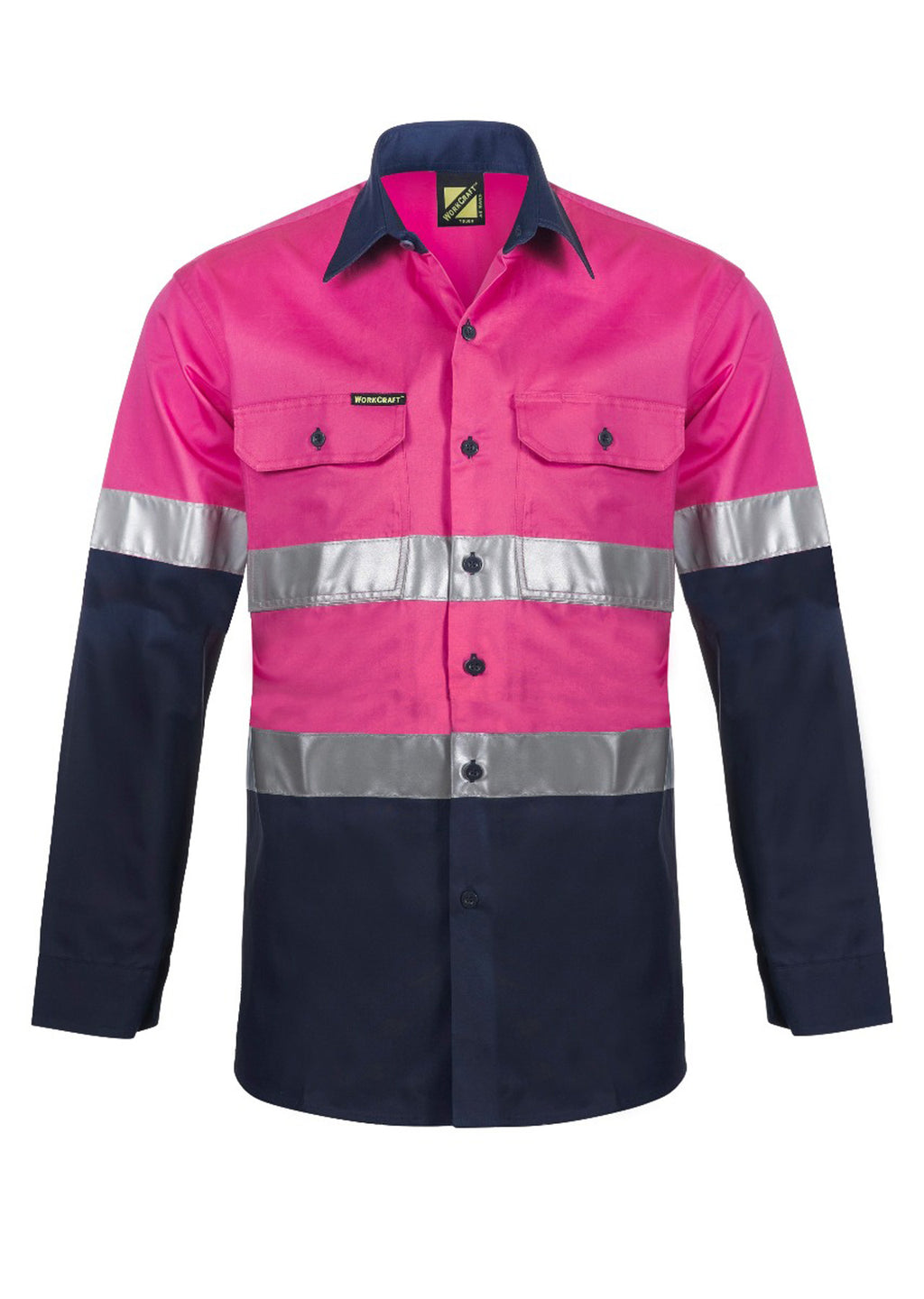 LIGHTWEIGHT LONG SLEEVE VENTED COTTON DRILL REFLECTIVE SHIRT – NIGHT USE ONLY