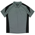 PREMIER KIDS POLOS - ASHE/BLACK