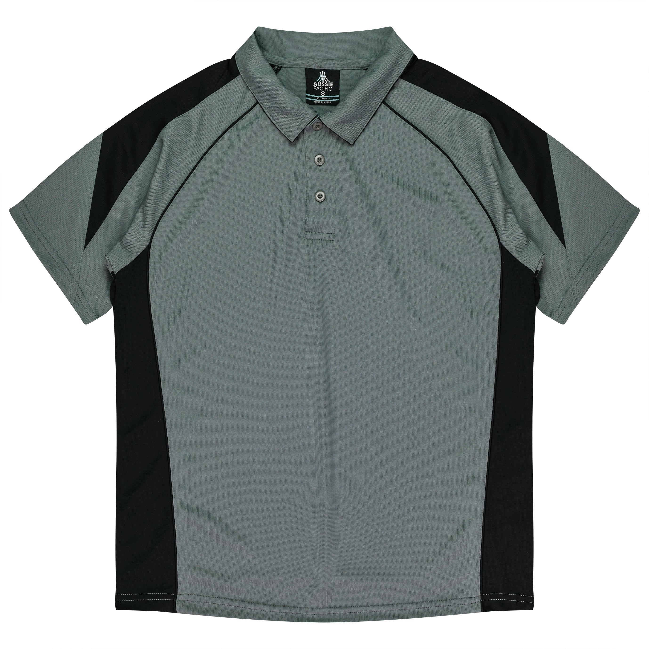 PREMIER KIDS POLOS - ASHE/BLACK