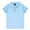 YARRA LADY POLOS - SKY/NAVY