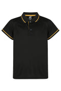 COTTESLOE KIDS POLOS - BLACK/GOLD