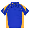 PREMIER LADY POLOS - ROYAL/GOLD