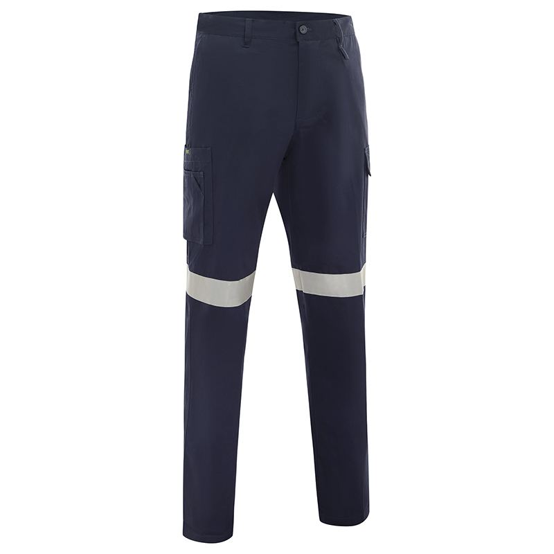 Cotton Drill Regular Weight Taped Cargo Pants Navy