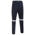 Decoy Canvas Modern Fit Stretch Taped Cargo Pants Navy