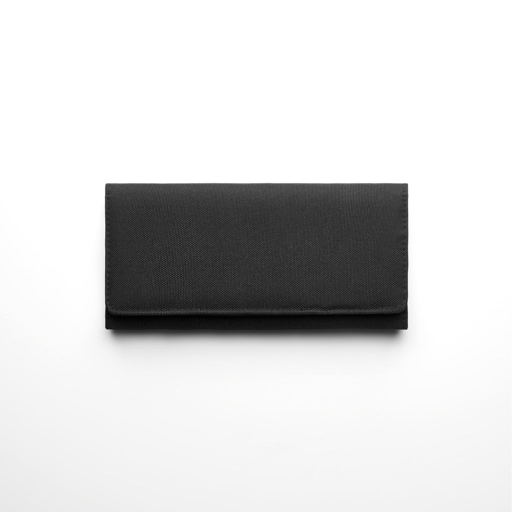 Recycled Long Wallet1034 - BLACK