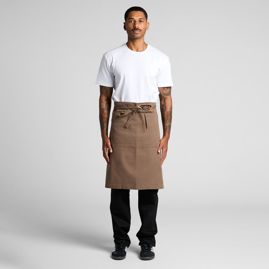 Canvas Half Apron1081 - WALNUT