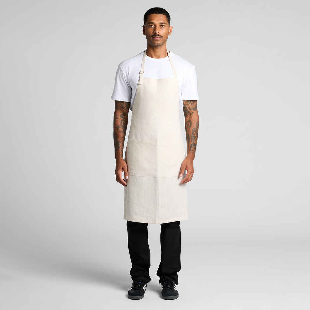 Linen Apron1086 - NATURAL