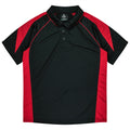 PREMIER KIDS POLOS - BLACK/RED
