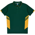 TASMAN KIDS POLOS - BOTTLE/GOLD