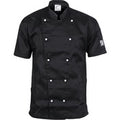 Traditional Chef Jacket - Short Sleeve - Black