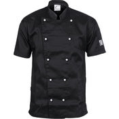 Traditional Chef Jacket - Short Sleeve - Black
