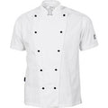 Cool-Breeze Cotton Chef Jacket - Short Sleeve - White