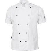 Cool-Breeze Cotton Chef Jacket - Short Sleeve - White