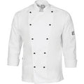Cool-Breeze Cotton Chef Jacket - Long Sleeve - White