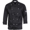 Three Way Air Flow Chef Jacket - Long Sleeve - Black