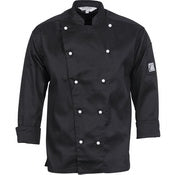 Three Way Air Flow Chef Jacket - Long Sleeve - Black