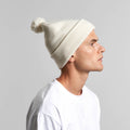 Pom Pom Beanie1124 - BLACK