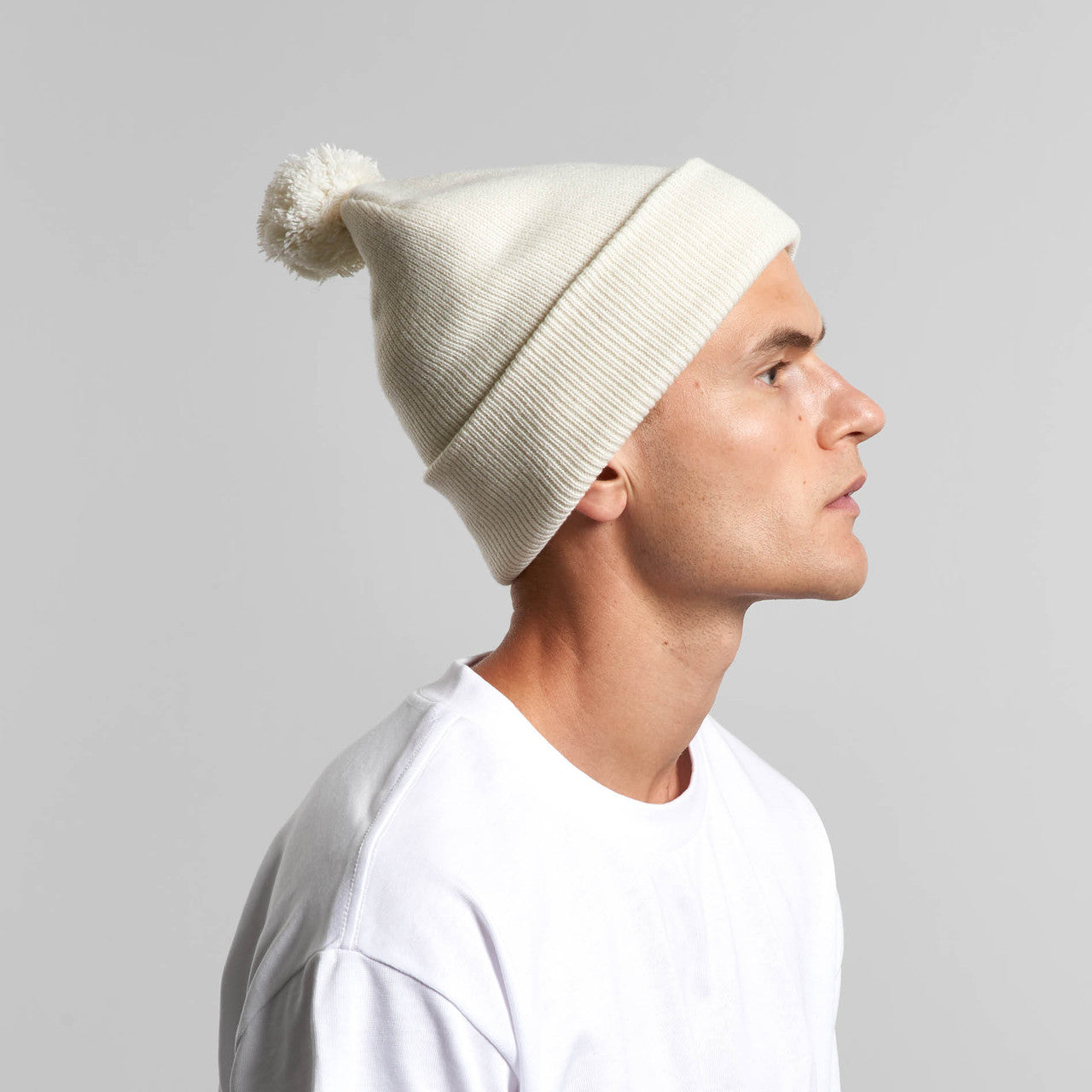 Pom Pom Beanie1124 - BLACK