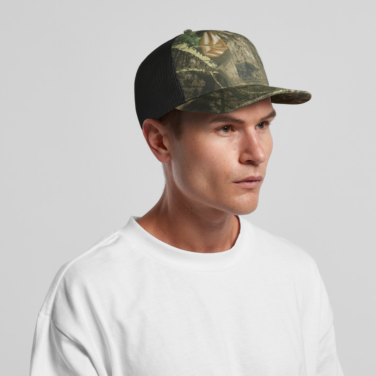 Mesh Contrast Camo Cap1191C - DESERT CAMO/BLACK