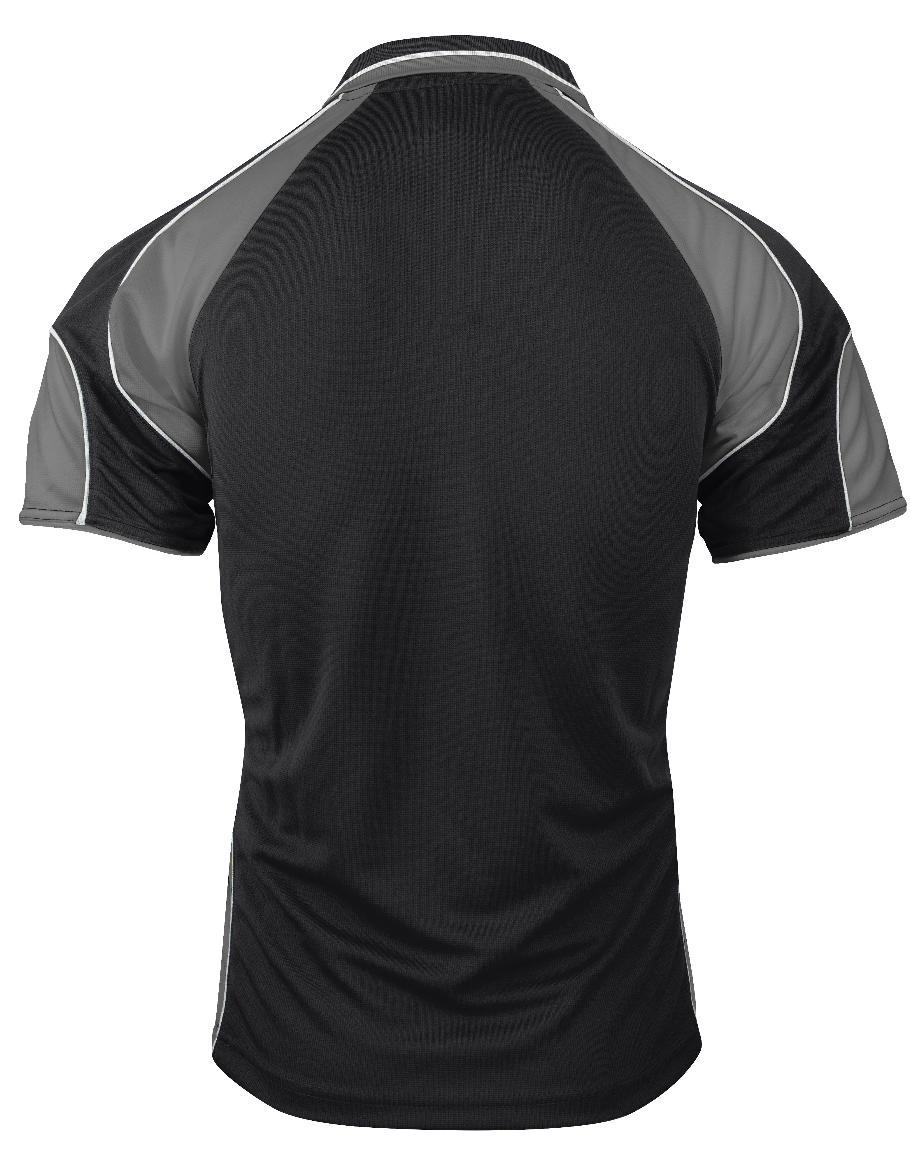 MURRAY MENS POLOS - BLACK/ASHE