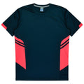 TASMAN KIDS TEES - NAVY/NEON PINK