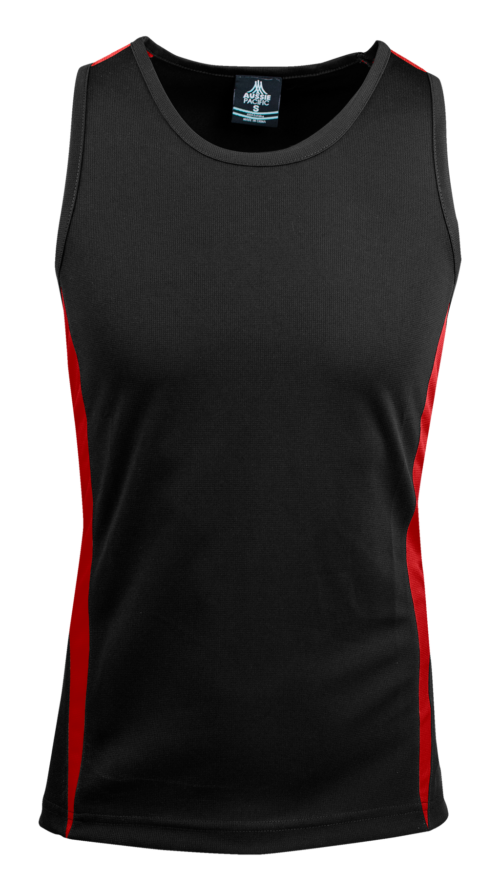 EUREKA MENS SINGLETS - BLACK/RED