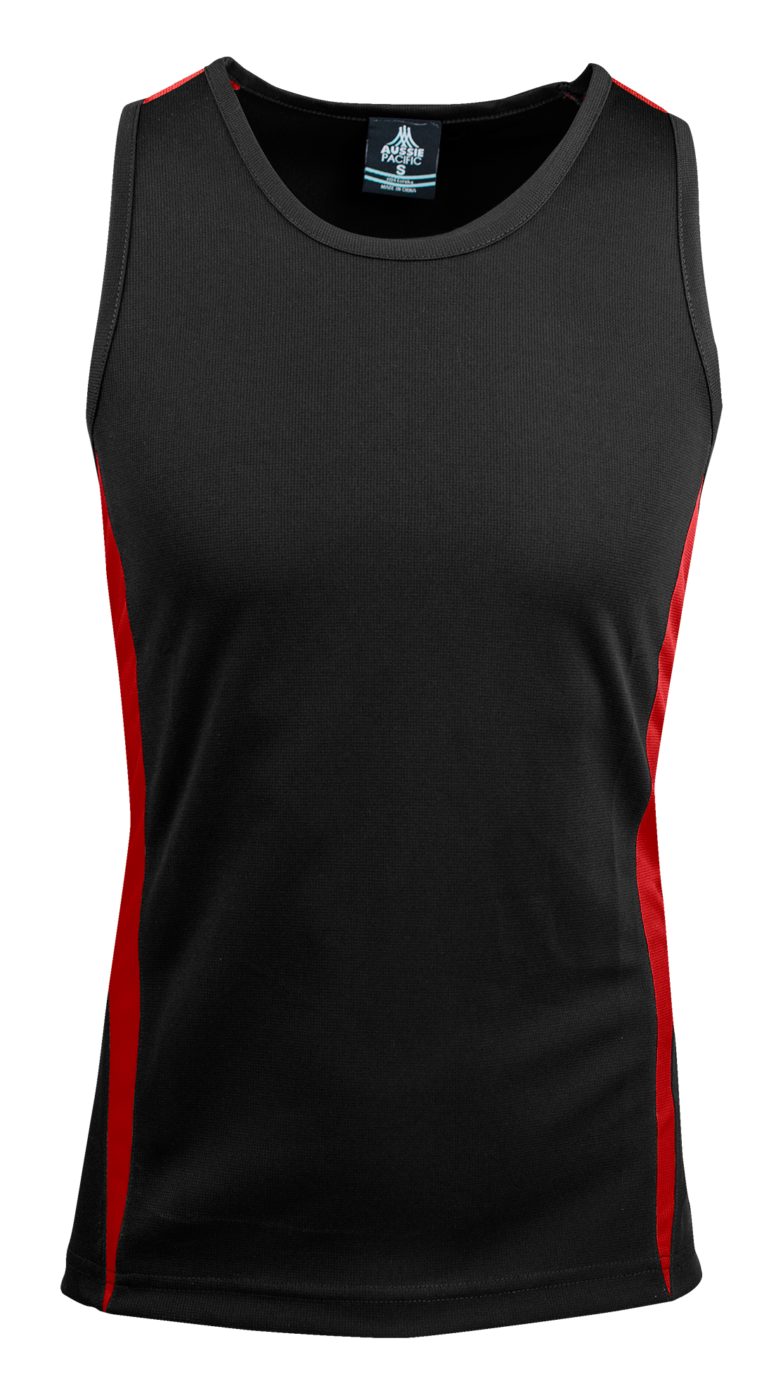 EUREKA MENS SINGLETS - BLACK/RED