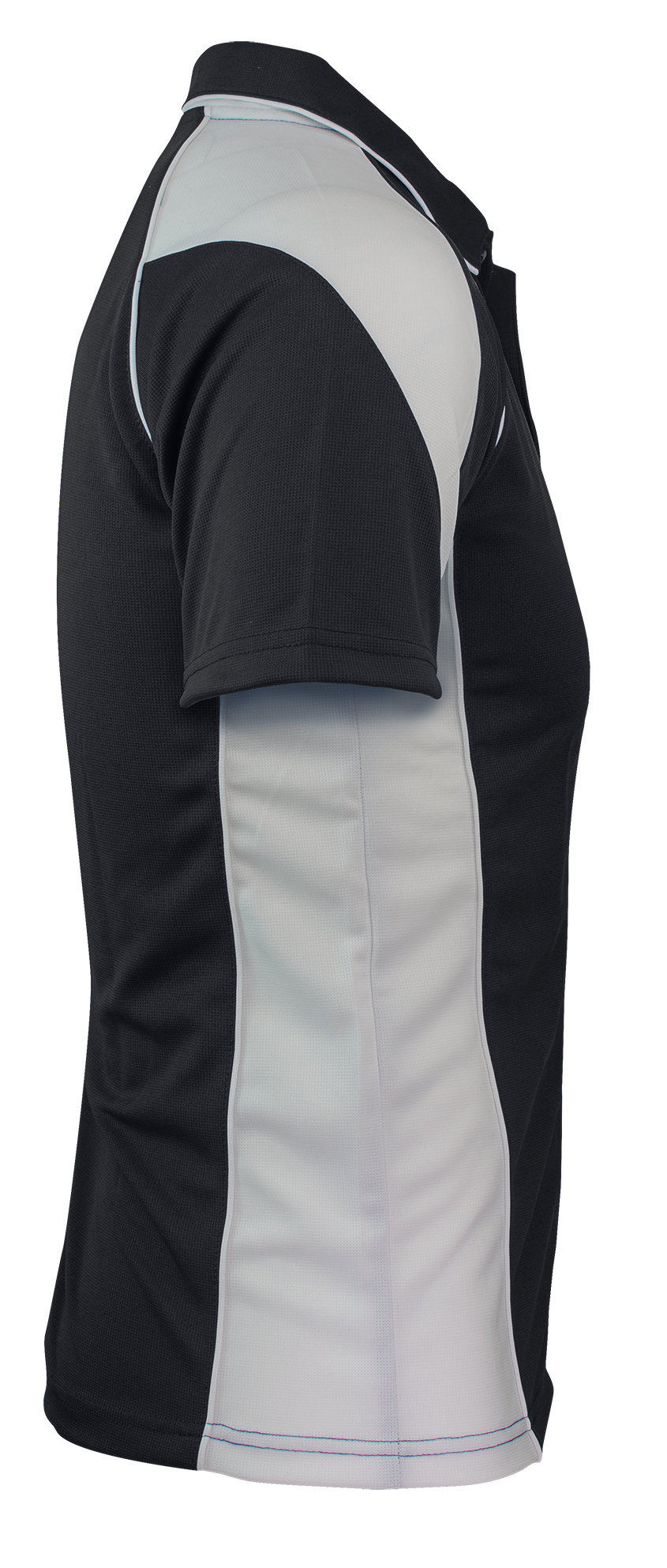 PREMIER MENS POLOS - BLACK/WHITE