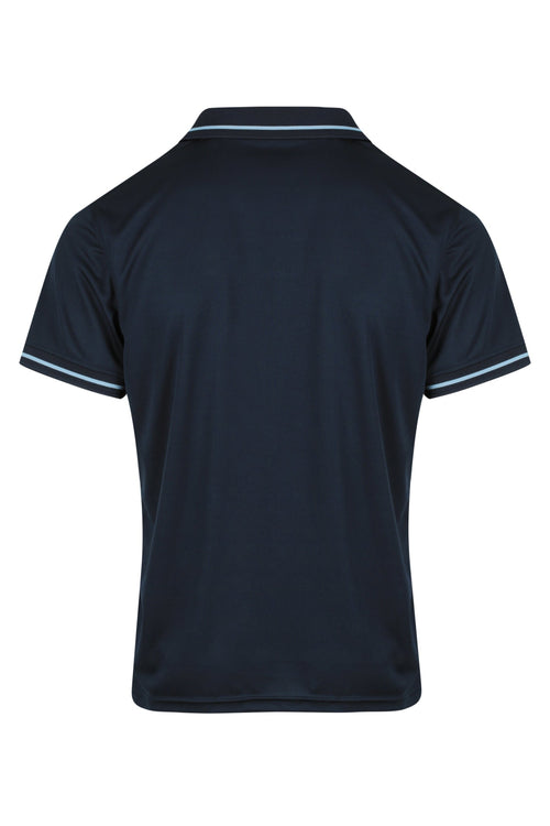 COTTESLOE MENS POLOS - NAVY/SKY
