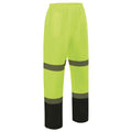 Hi Vis Wet Weather 2 Tone Taped Rain Pants Yellow/Navy