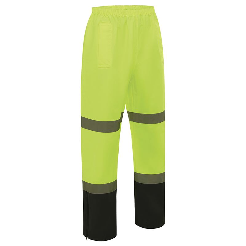 Hi Vis Wet Weather 2 Tone Taped Rain Pants Yellow/Navy