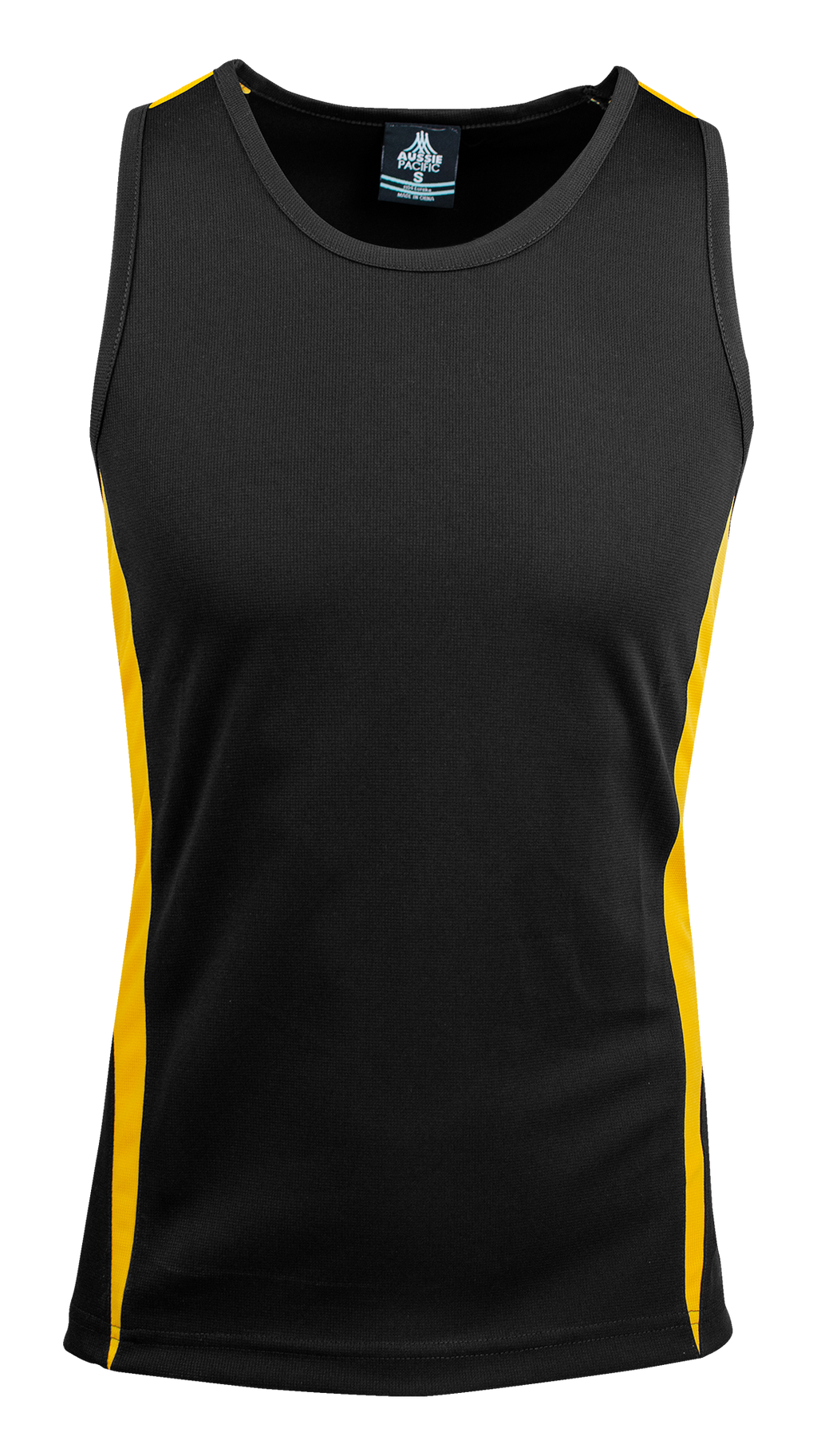 EUREKA MENS SINGLETS - BLACK/GOLD
