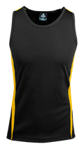 EUREKA MENS SINGLETS - BLACK/GOLD