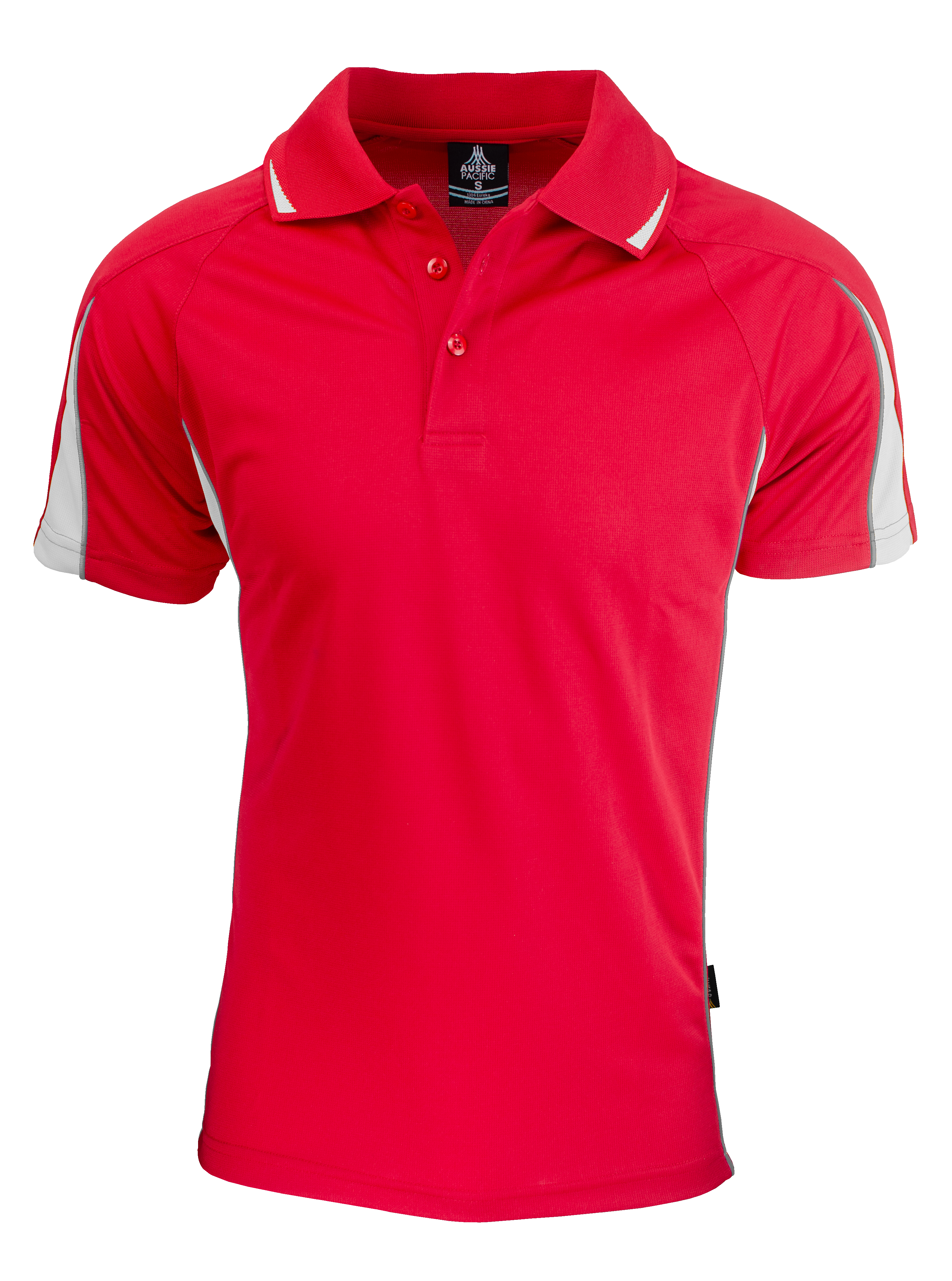 EUREKA MENS POLOS - RED/WHITE