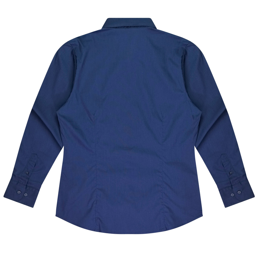 MOSMAN LADY SHIRT LONG SLEEVE - NAVY
