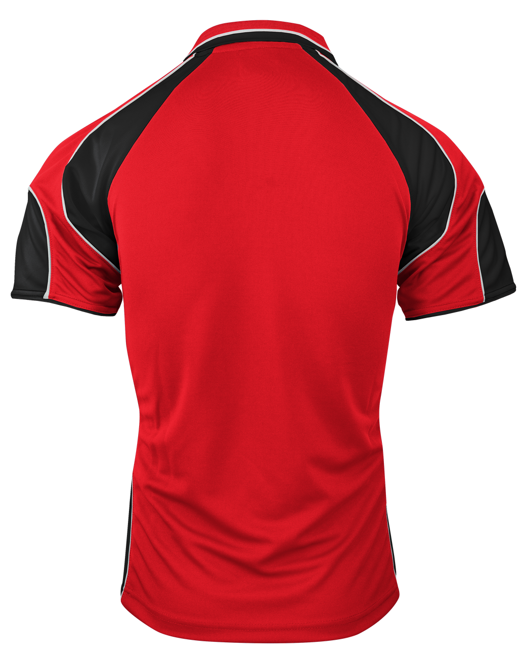 MURRAY MENS POLOS - RED/BLACK