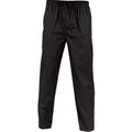 Polyester Cotton Drawstring Chef Pants - Black