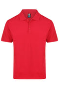 CLAREMONT MENS POLOS - RED