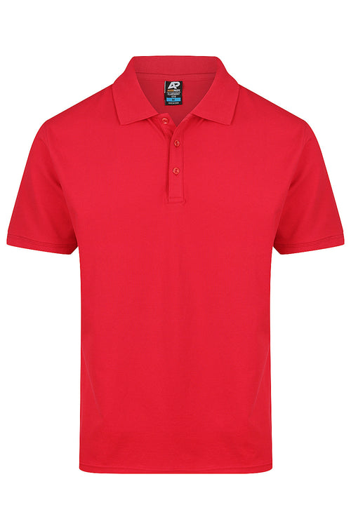 CLAREMONT MENS POLOS - RED