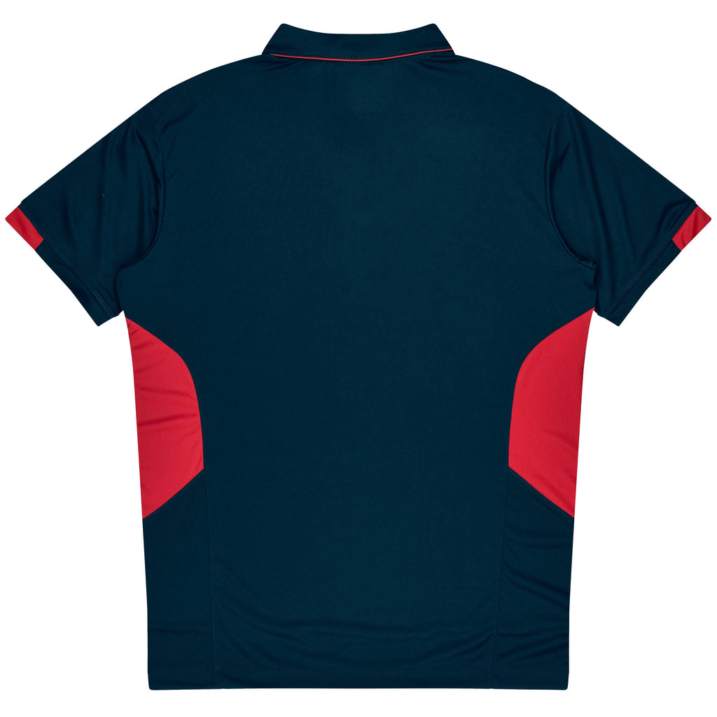 TASMAN KIDS POLOS - NAVY/RED