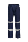REFLECTIVE SINGLE PLEAT COTTON DRILL TROUSER