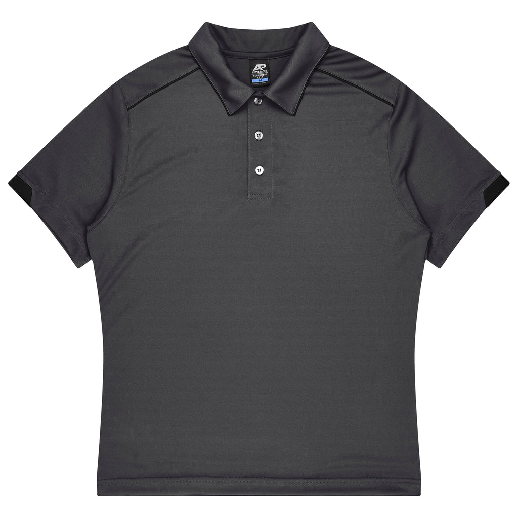 CURRUMBIN KIDS POLOS - SLATE/BLACK