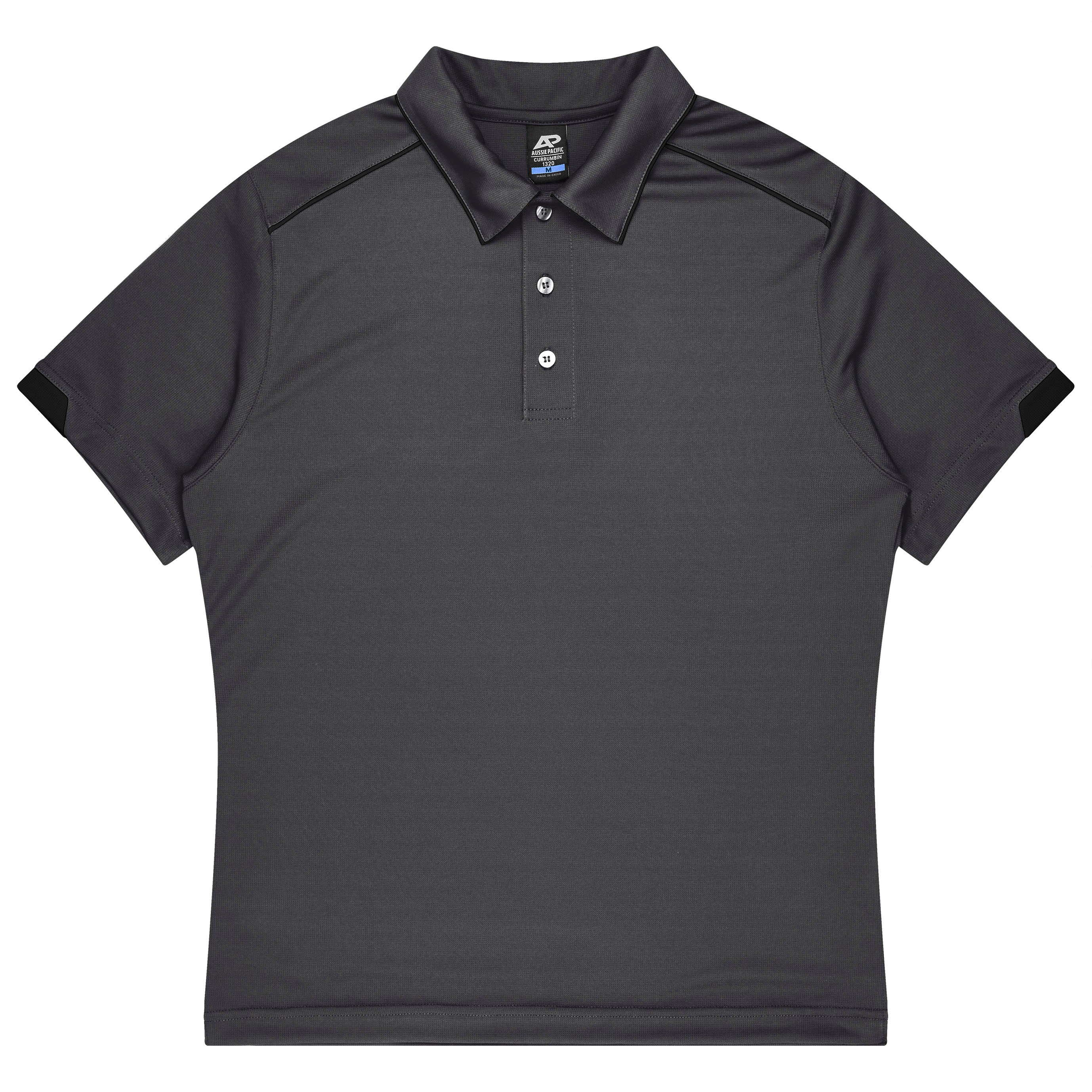 CURRUMBIN KIDS POLOS - SLATE/BLACK