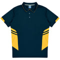 TASMAN KIDS POLOS - NAVY/GOLD
